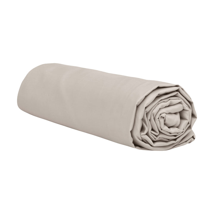 Høie Konvoluttlaken Sateng, lys beige, 180x210/30cm