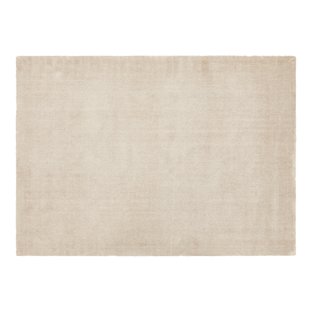 Lone Sensation teppe i sandbeige med myk, blank overflate