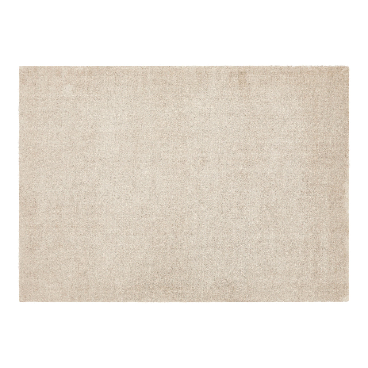 Lone Sensation teppe i sandbeige med myk, blank overflate