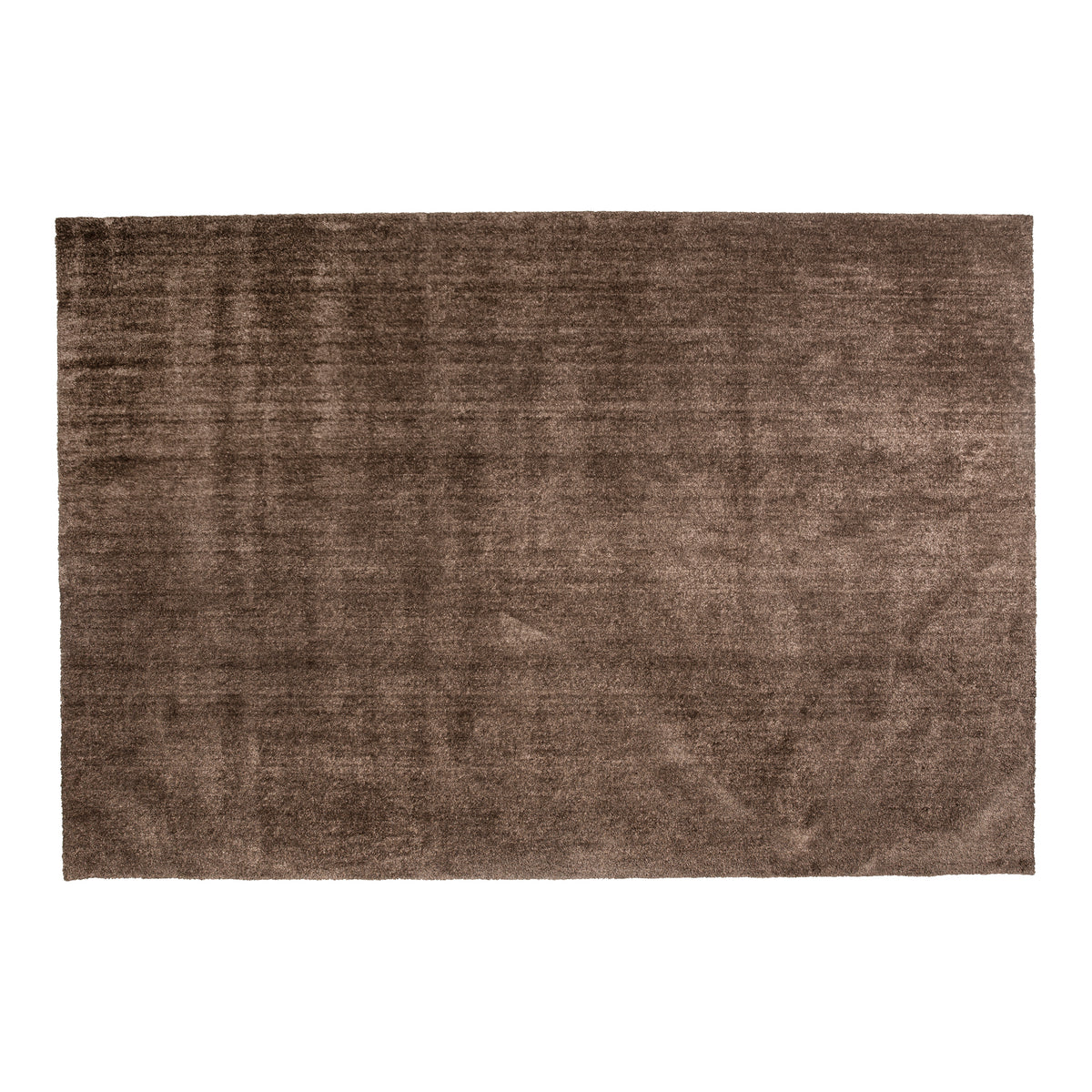 Lone Sensation teppe i taupe med myk, blank overflate
