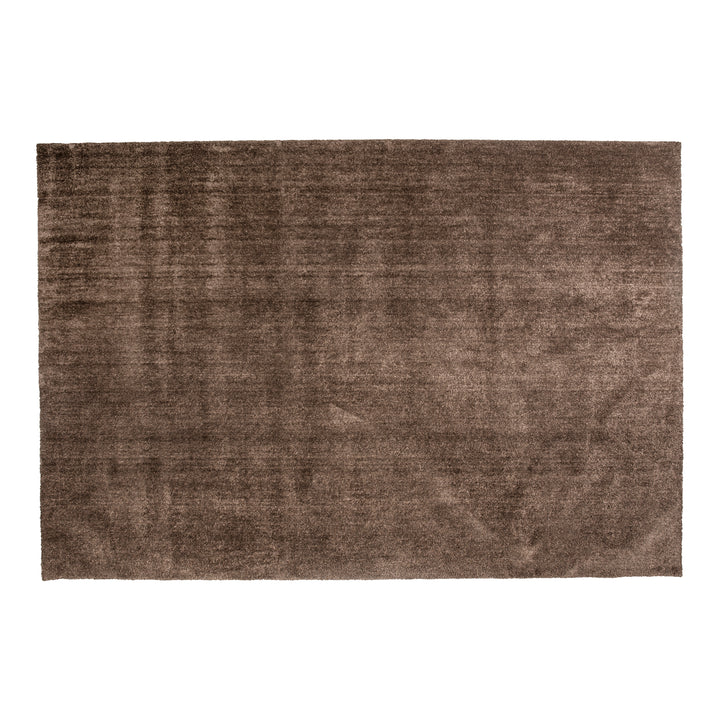 Lone Sensation teppe i taupe med myk, blank overflate