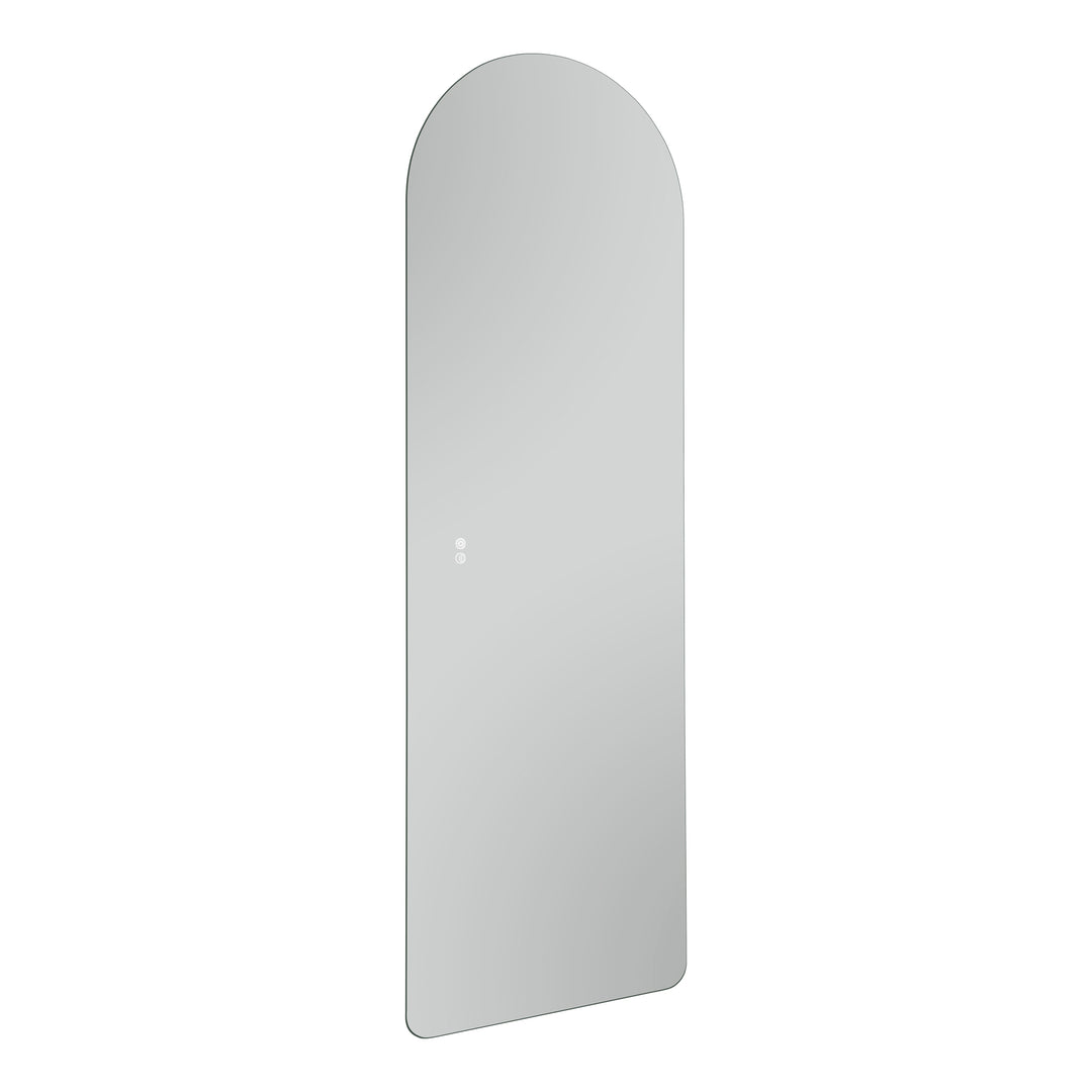 Eileen LED-speil med buet topp uten ramme, 50x160 cm