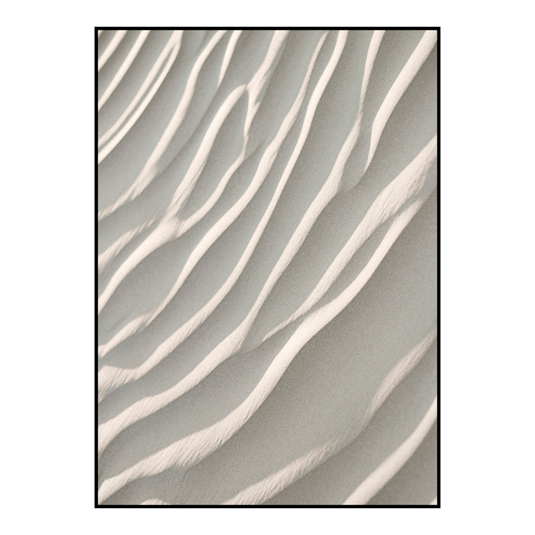 Poster Board Sand i beige med bølgende sandmønster