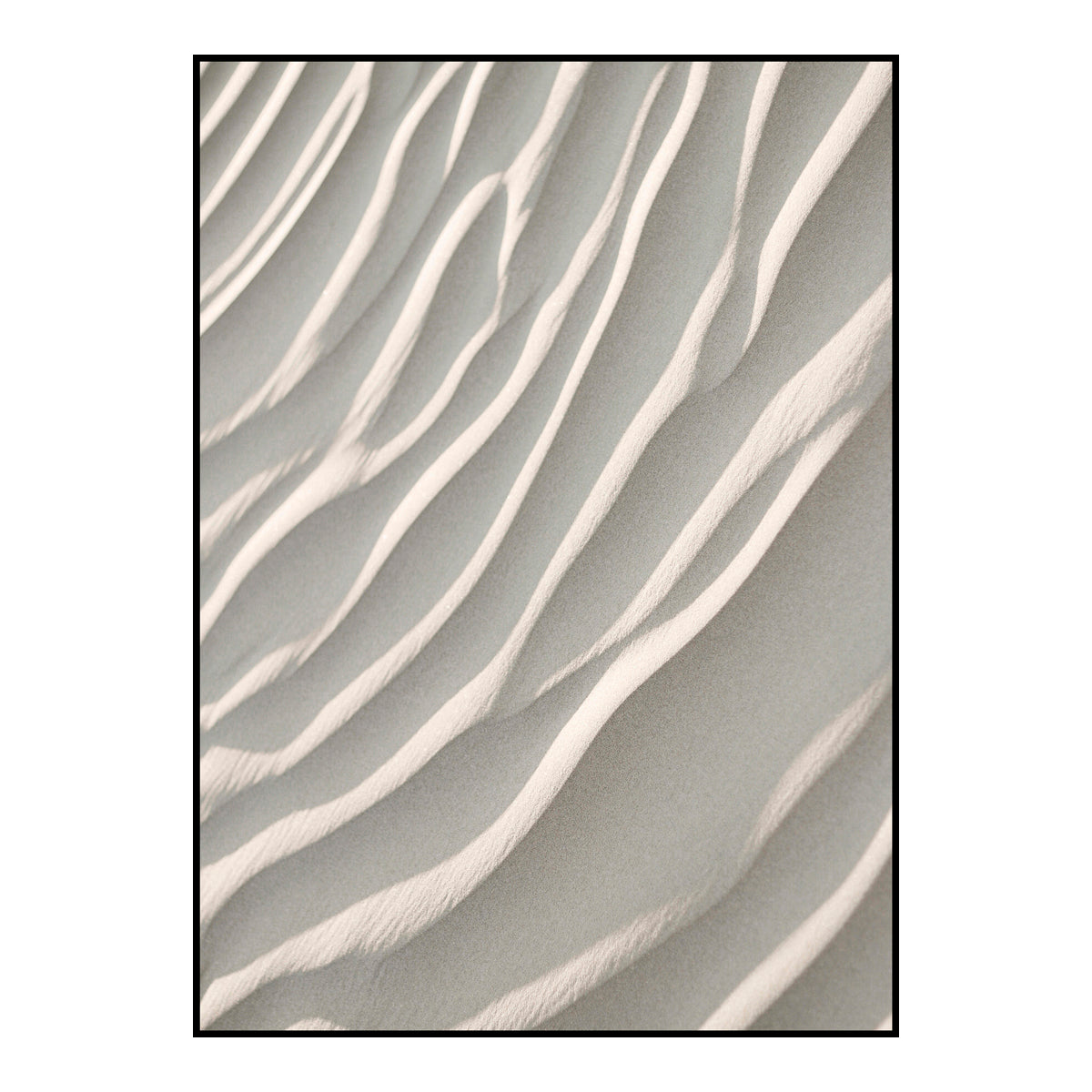 Poster Board Sand i beige med bølgende sandmønster