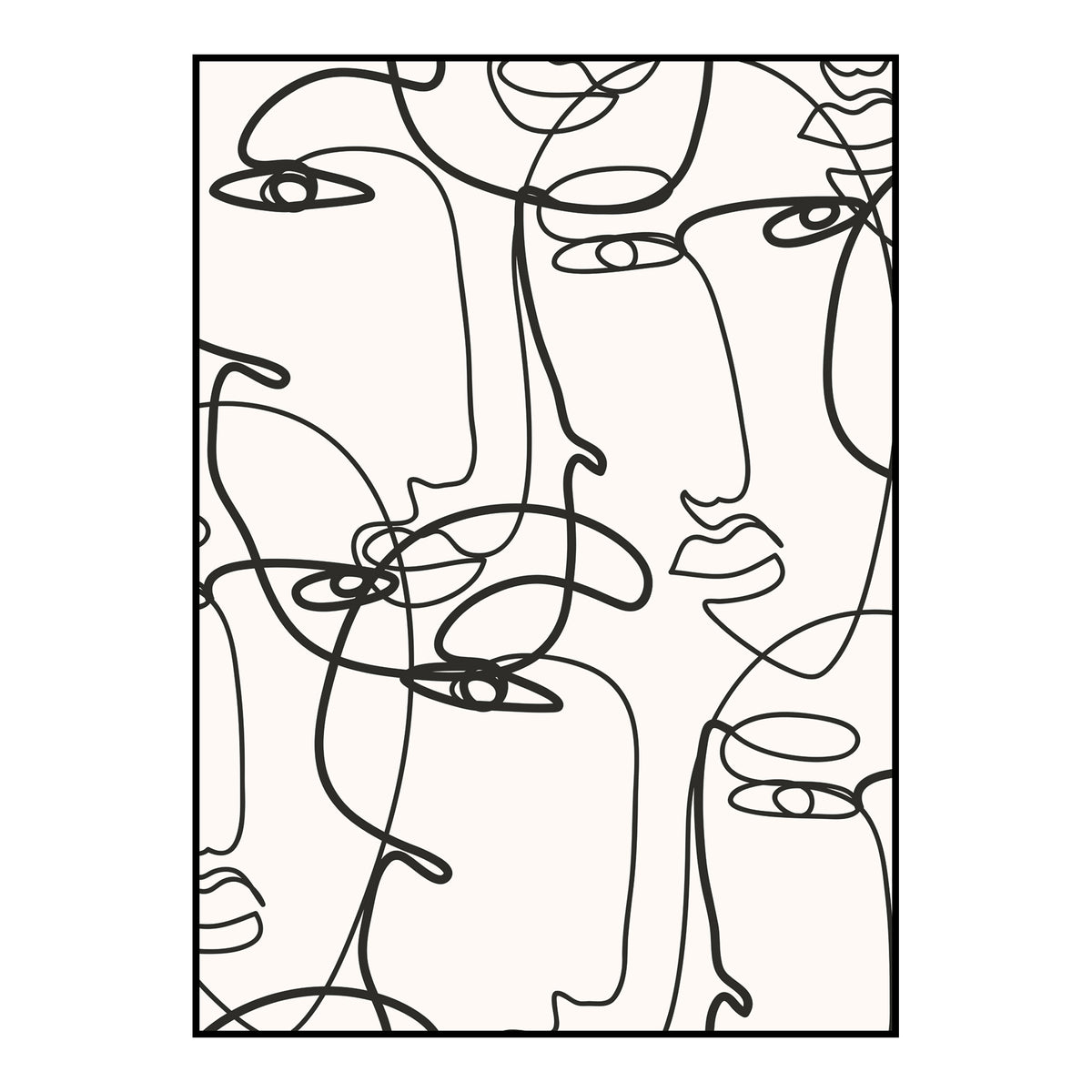 Poster Board Abstract Lines 4, 50x70cm