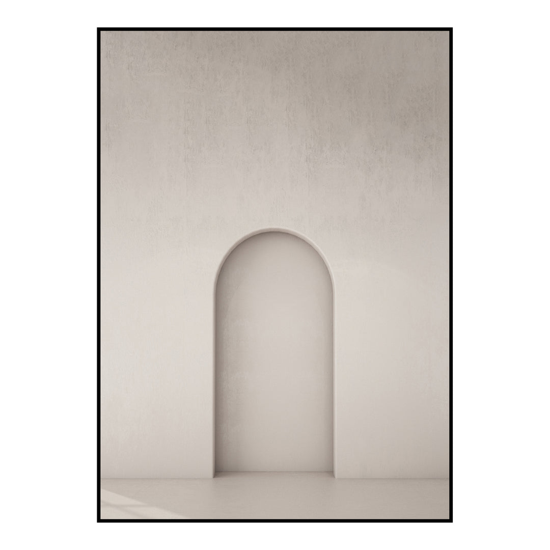 Poster Board Arch 2 i beige med buet portalmotiv