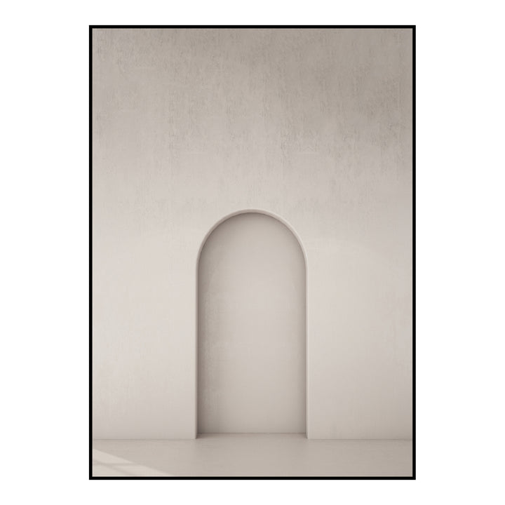 Poster Board Arch 2 i beige med buet portalmotiv