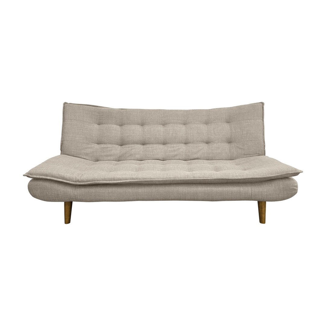 Gozzano sovesofa i beige stoff med treben