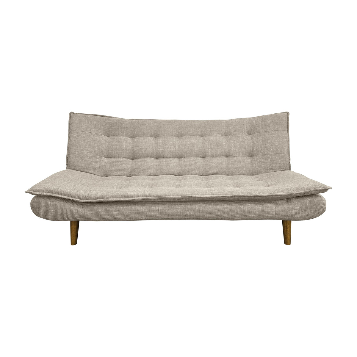 Gozzano sovesofa i beige stoff med treben