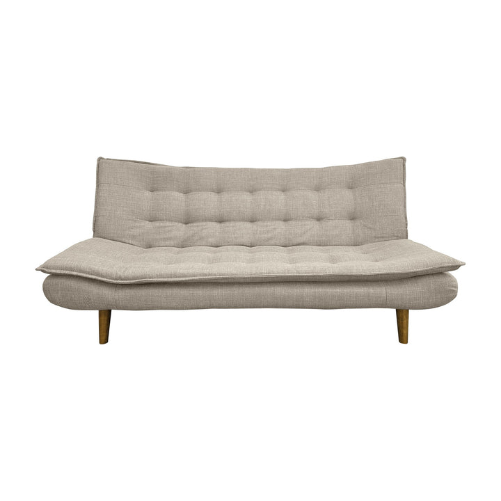 Gozzano sovesofa i beige stoff med treben