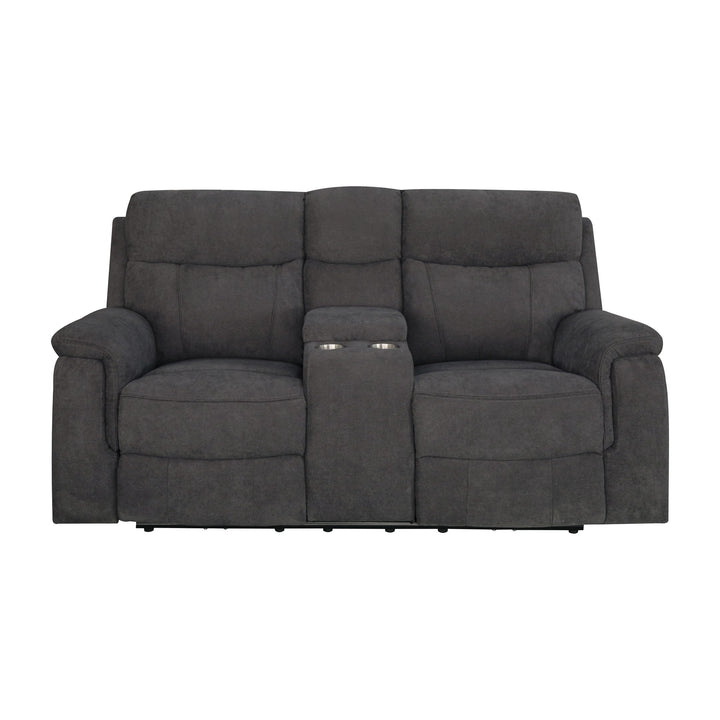 Mayfield sofa i mørk grå stoff