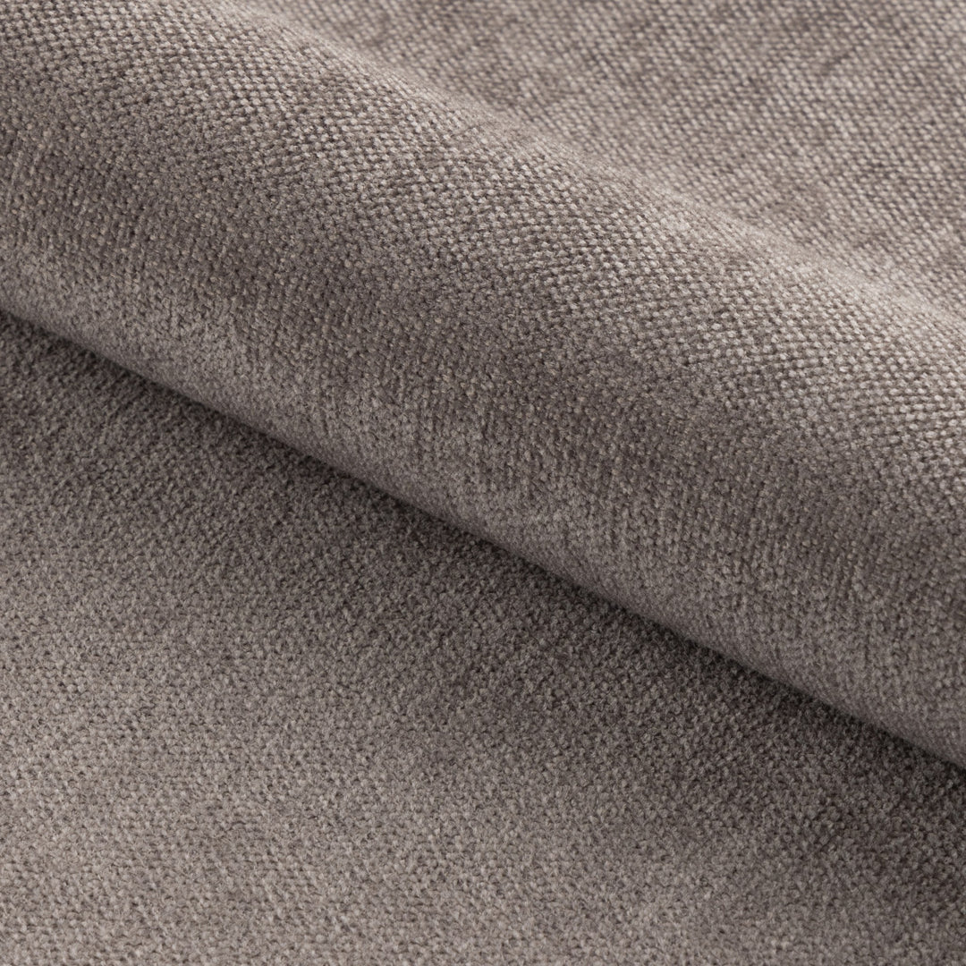 Bangkok sofa i gråbrun chenille, nærbilde av det vevde stoffet