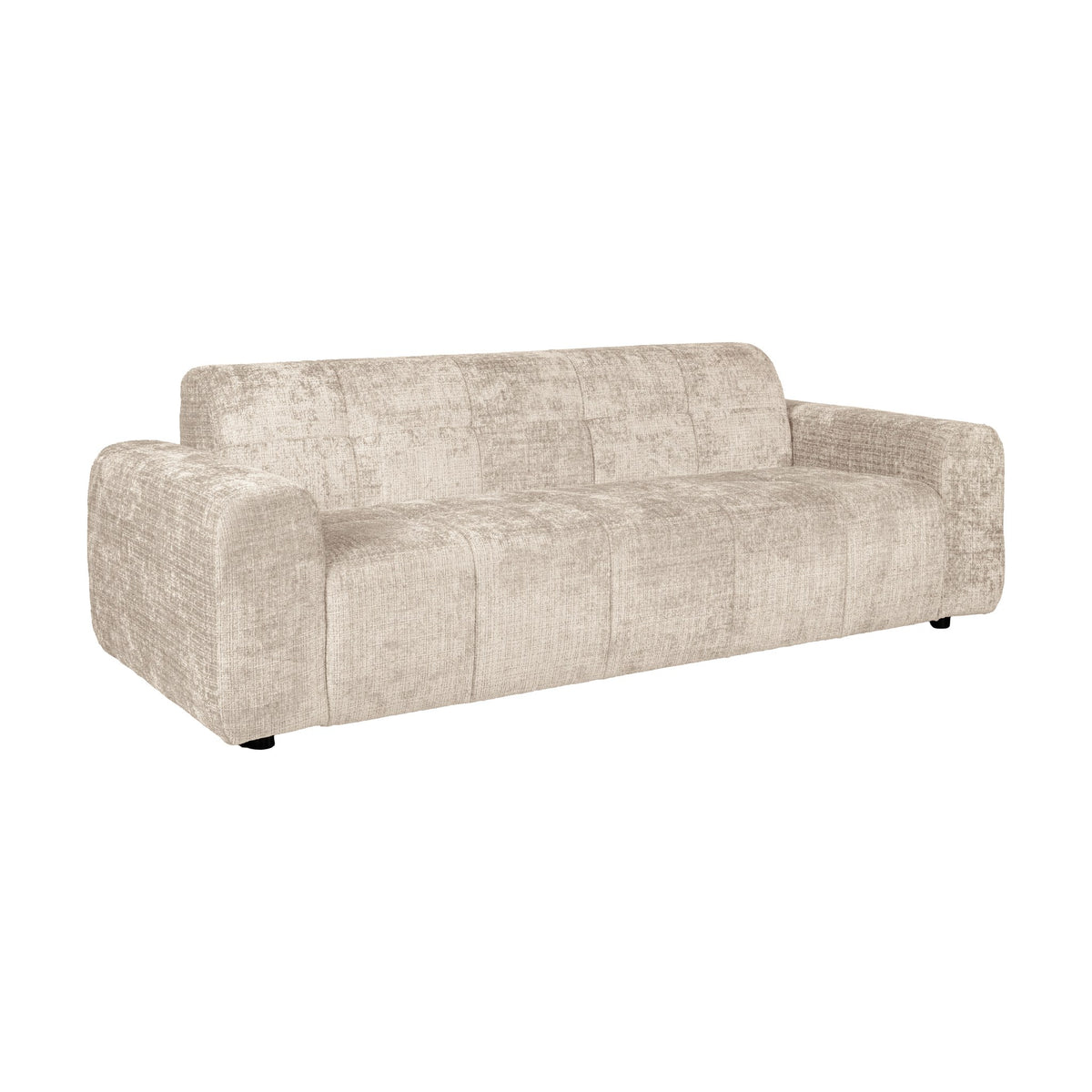 Columbia 3-seter sofa i beige chenille