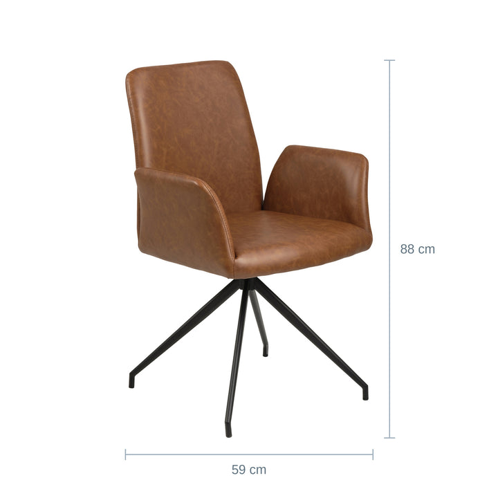 Naya Spisestol, Brandy PU — MR1820045944