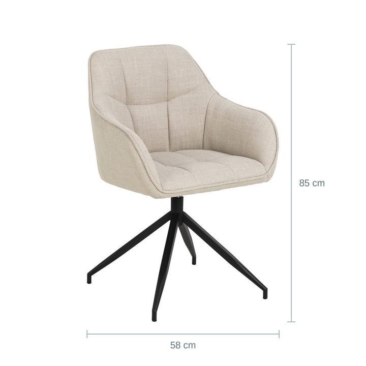 Brenda Spisestol, Beige — MR182022091068