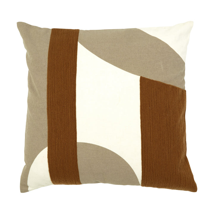 Dharma pyntepute med dun i krem, beige og rustbrunt