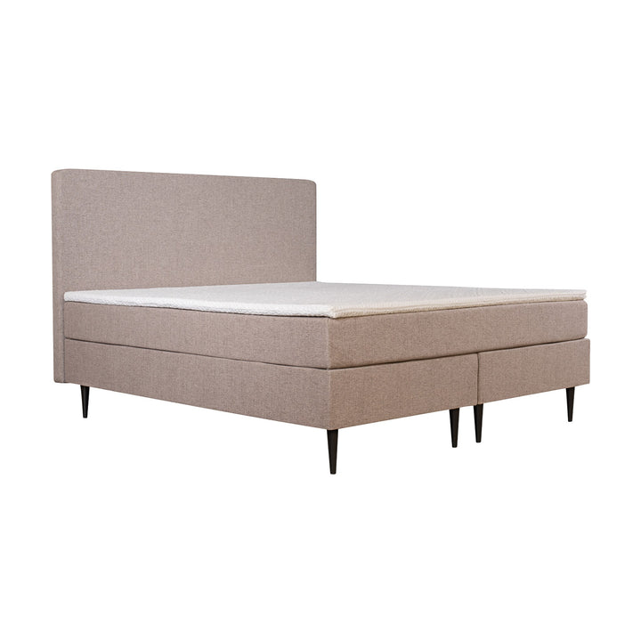 Asleep Nova kontinentalseng i beige med sengegavl