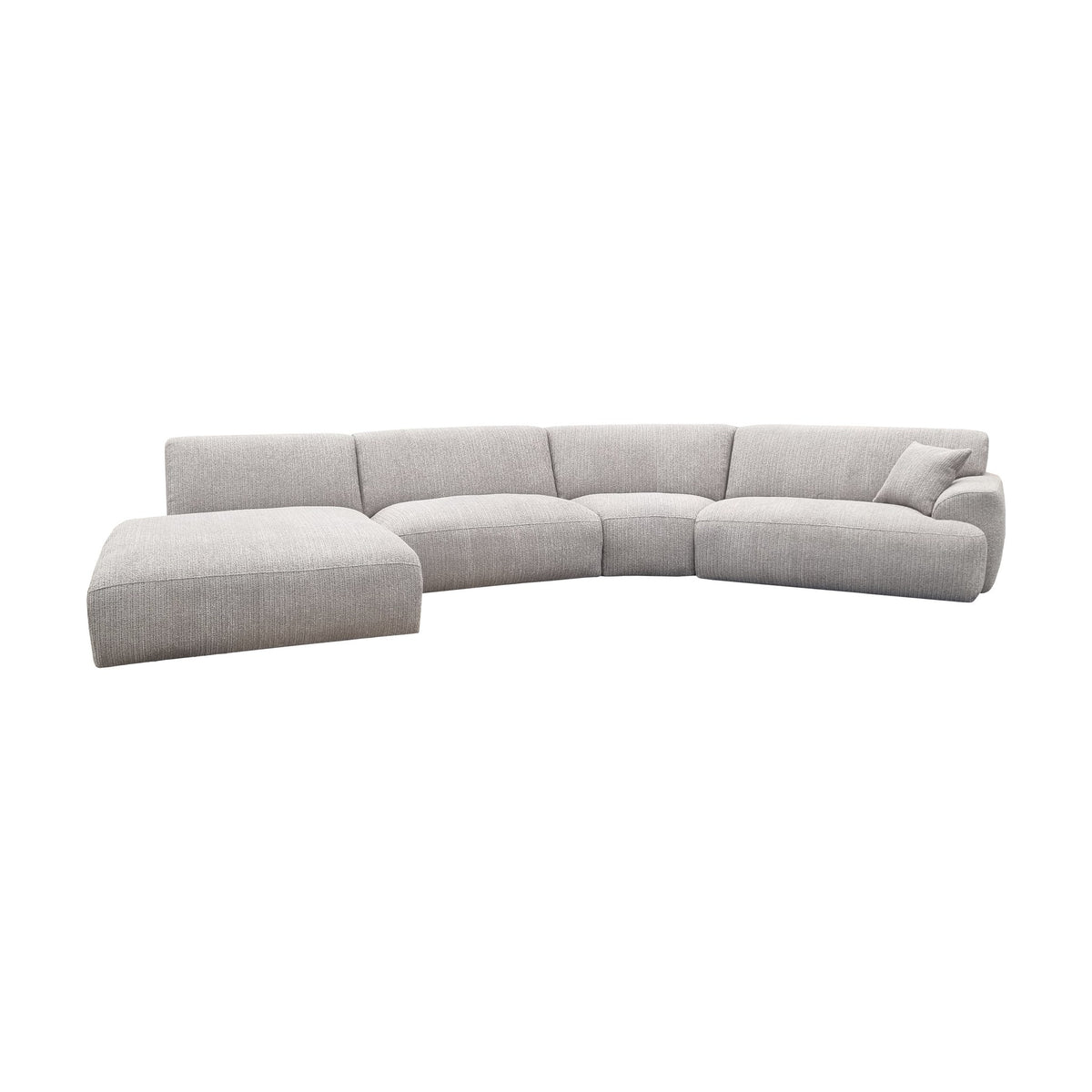 Maldini modulsofa i lys beige stoff med sjeselong