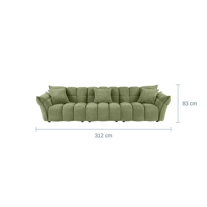 Marigold Sofa, Grønn, 4-seter — RB1570110418