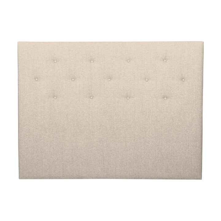 Rave HB1 sengegavl i beige, knappetuftet stoff