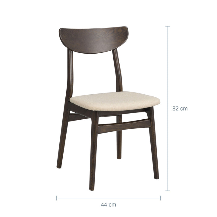 Rowico Rodham Spisestol, Brun Eik/Beige — RQ18200304013