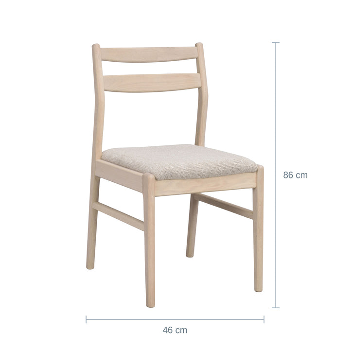 Rowico Kerwin Spisestol, Hvitpigmentert Eik — RQ18204831229