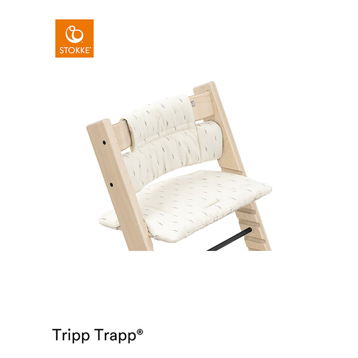 Stokke Tripp Trapp® klassisk pute i wheat cream med rygg- og setepute til barnestol