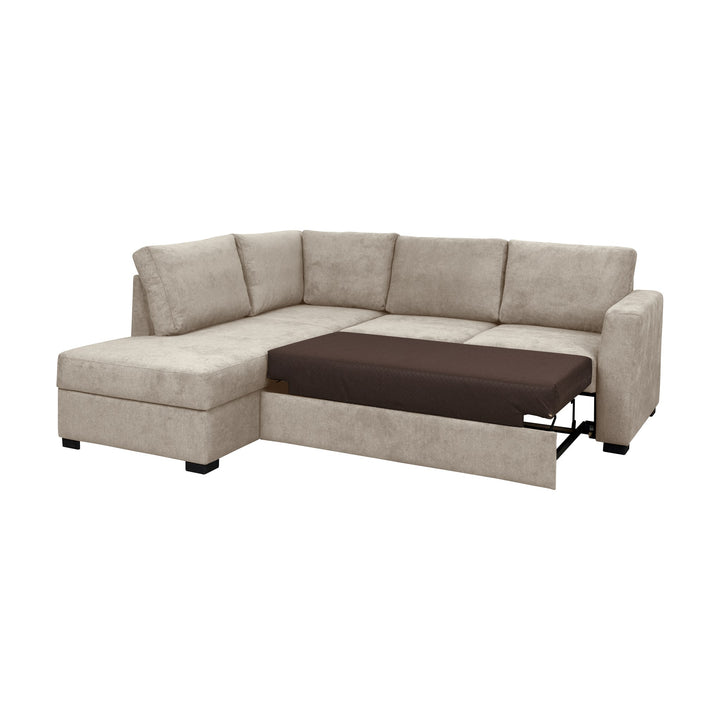 Fakta Sovesofa Hjørnesofa, boss 119, natur, venstrevendt – detaljbilde