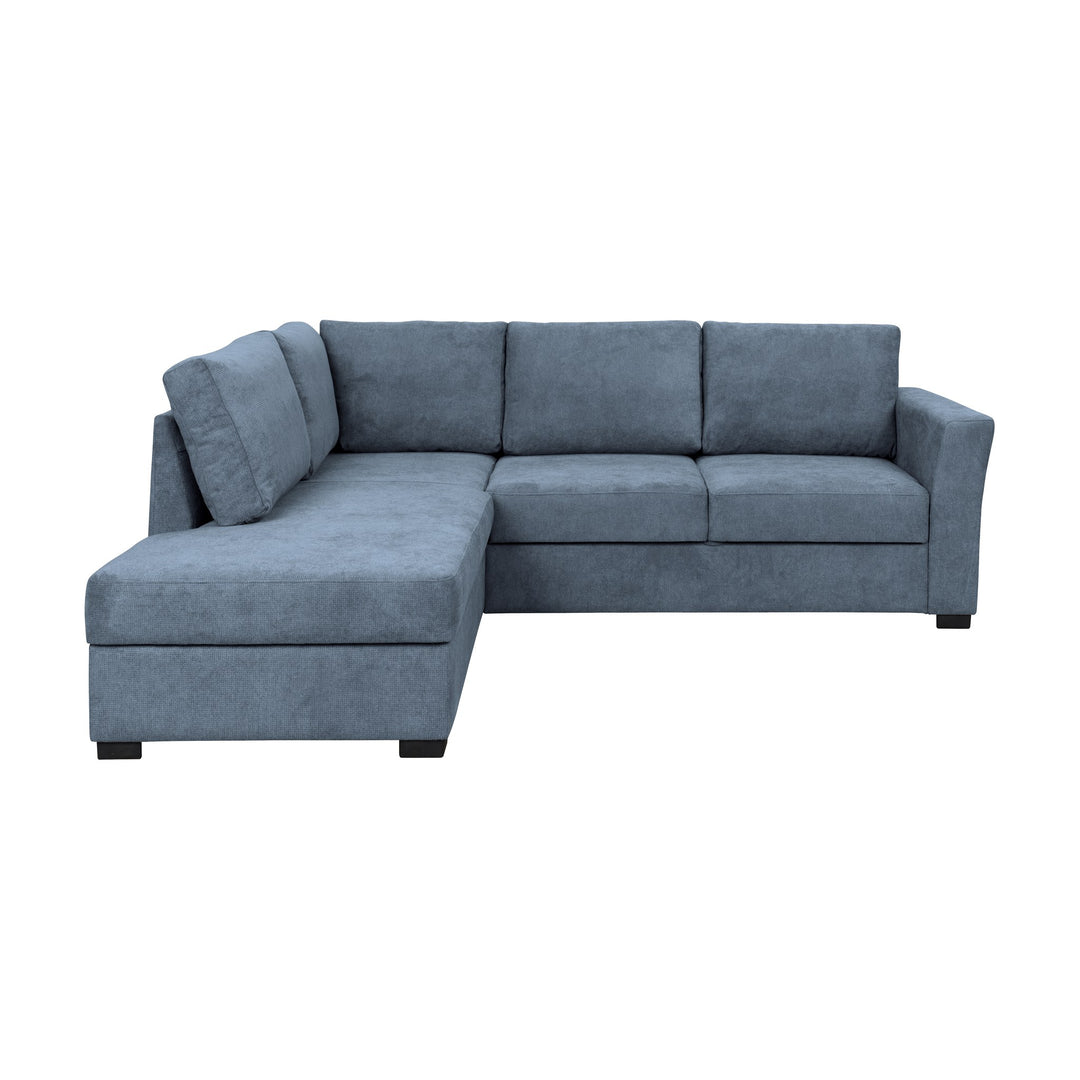 Fakta Sovesofa Hjørnesofa, boss 119, blue, venstrevendt