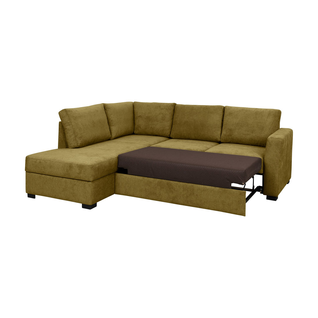 Fakta Sovesofa Hjørnesofa, boss 119, green, venstrevendt – detaljbilde