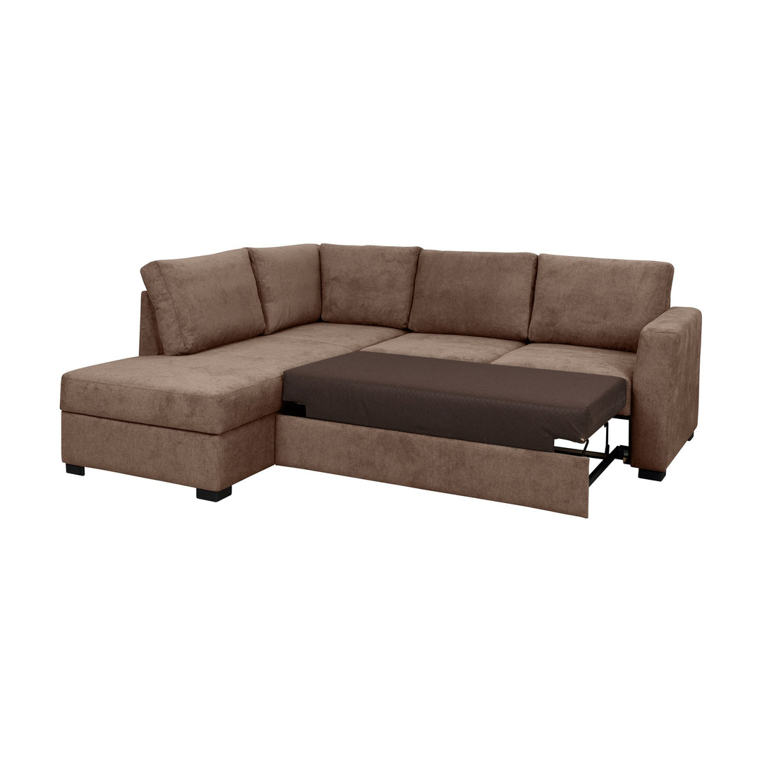 Fakta Sovesofa Hjørnesofa, boss 119, light brown, venstrevendt – detaljbilde