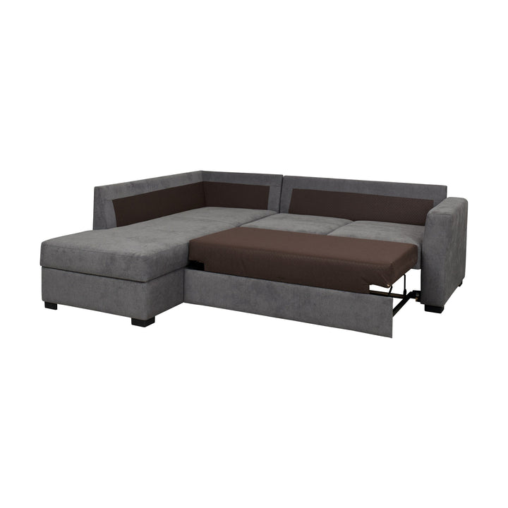 Fakta Sovesofa Hjørnesofa, boss 119, grey, venstrevendt – detaljbilde