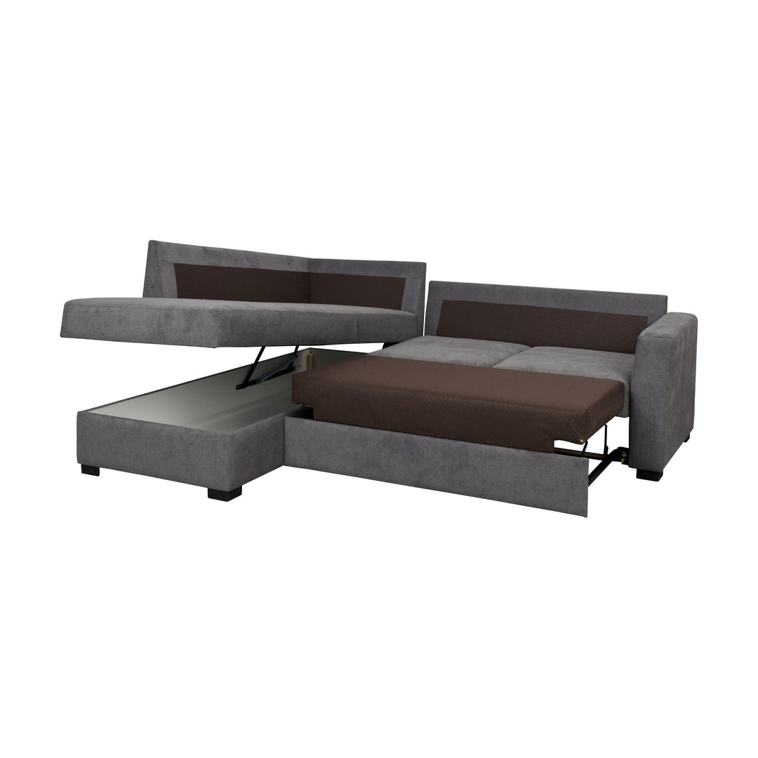 Fakta Sovesofa Hjørnesofa, boss 119, grey, venstrevendt – detaljbilde