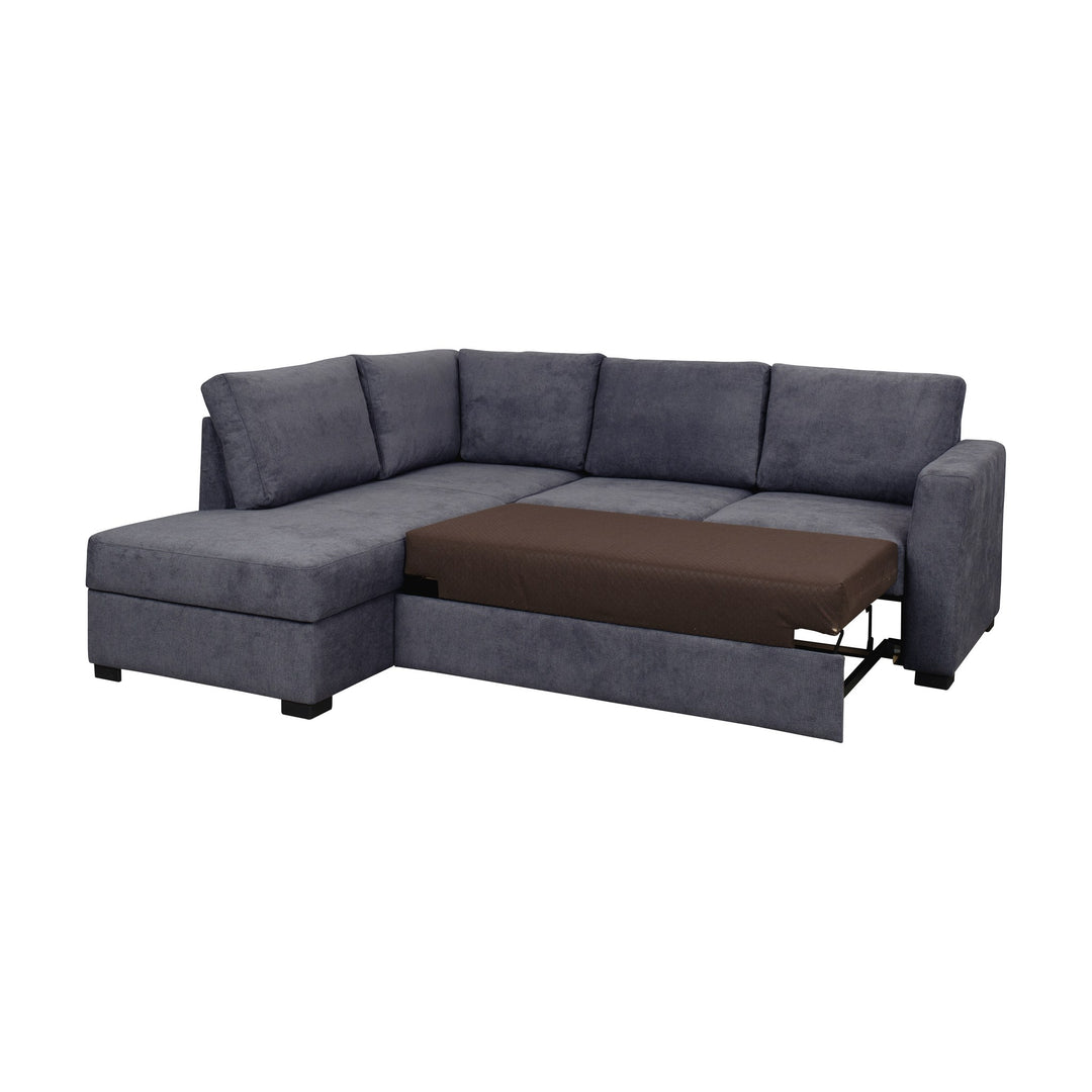 Fakta Sovesofa Hjørnesofa, boss 119, dark blue, venstrevendt – detaljbilde