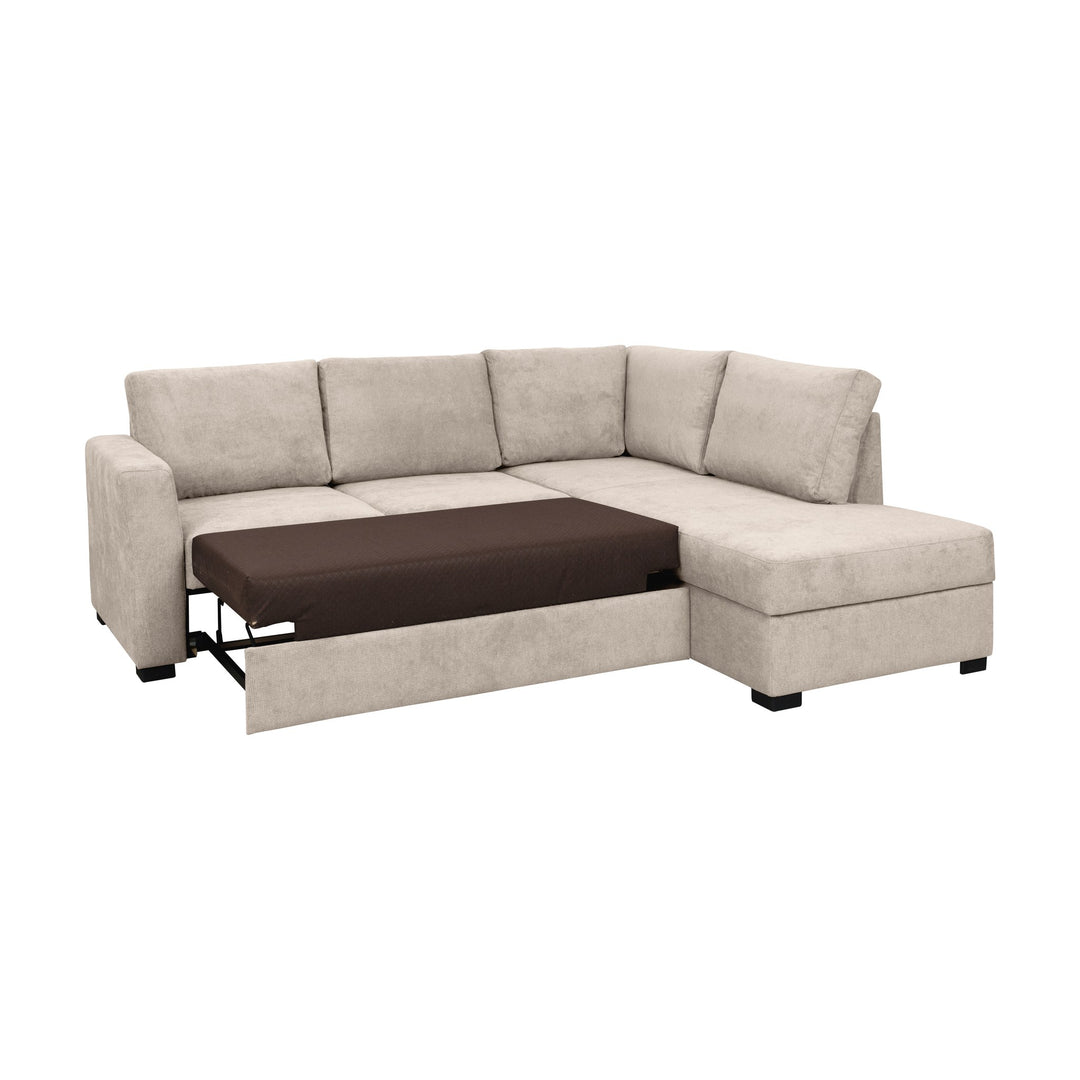 Fakta Sovesofa Hjørnesofa, boss 119, natur, høyrevendt – detaljbilde