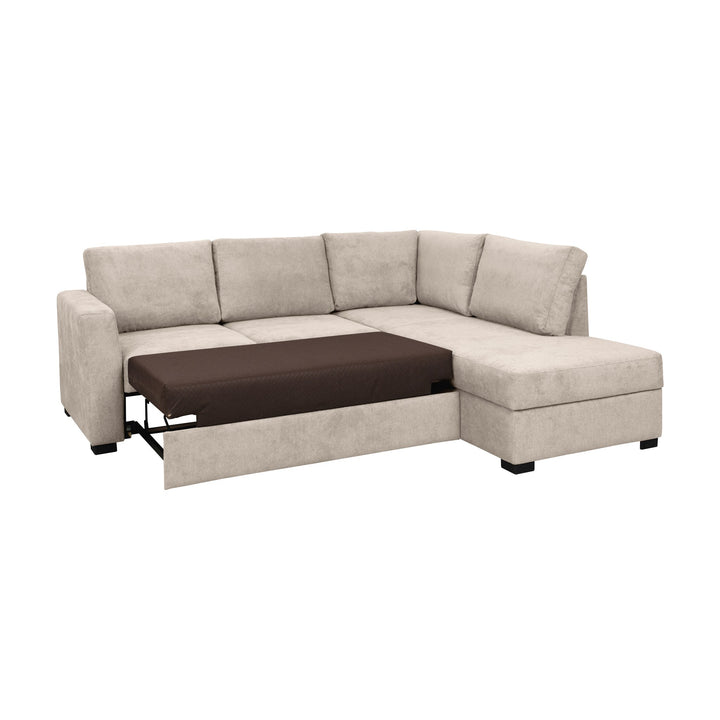 Fakta Sovesofa Hjørnesofa, boss 119, natur, høyrevendt – detaljbilde