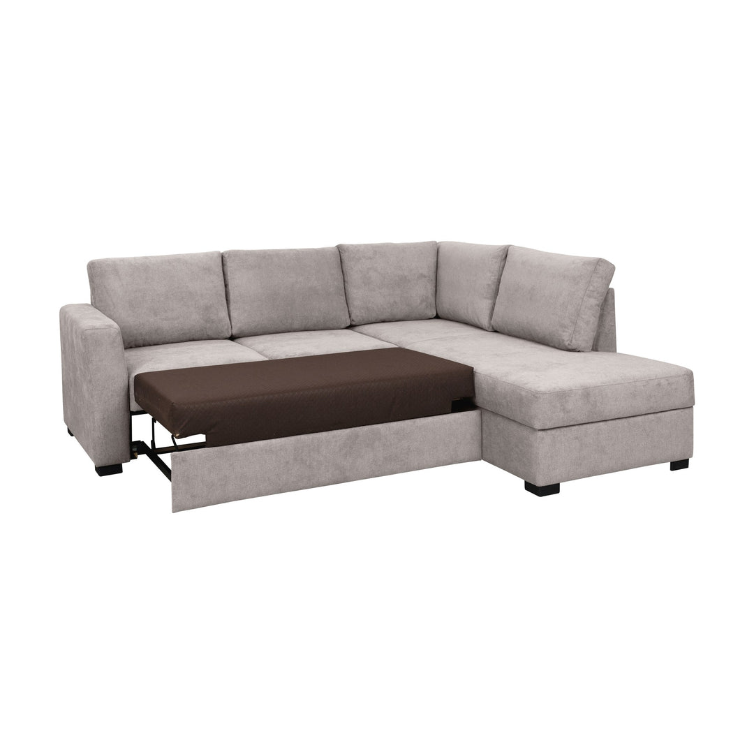 Fakta Sovesofa Hjørnesofa, boss 119, light grey, høyrevendt – detaljbilde