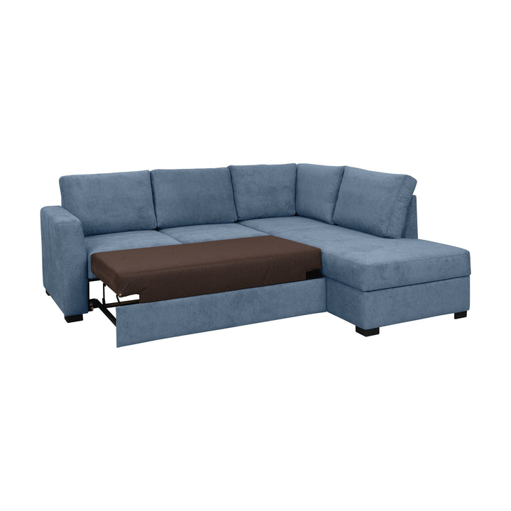 Fakta Sovesofa Hjørnesofa, boss 119, blue, høyrevendt – detaljbilde