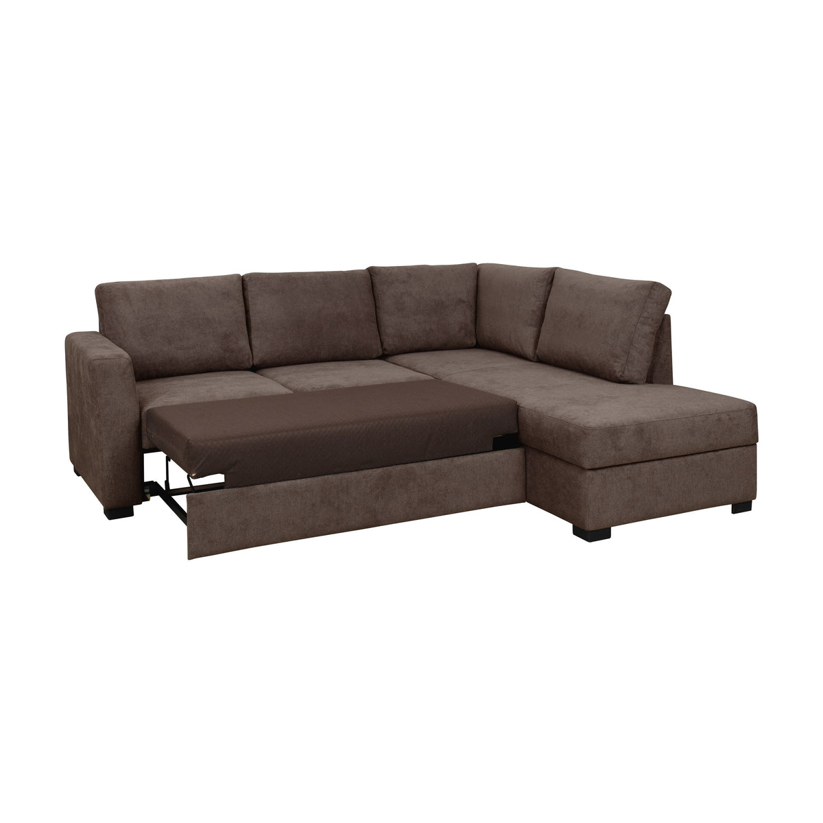 Fakta Sovesofa Hjørnesofa, boss 119, dark brown, høyrevendt – detaljbilde