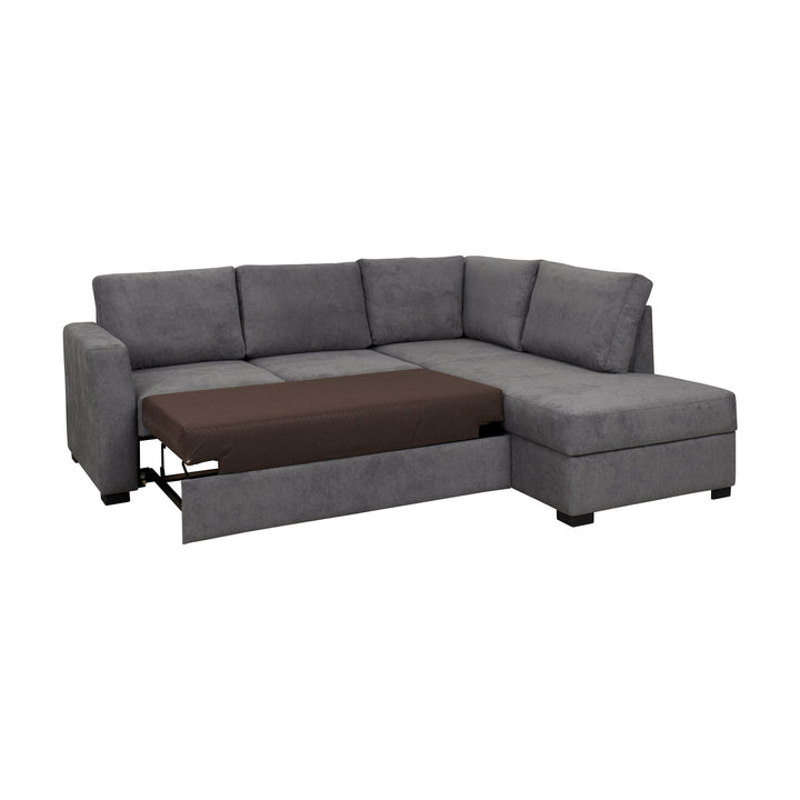 Fakta Sovesofa Hjørnesofa, boss 119, grey, høyrevendt – detaljbilde