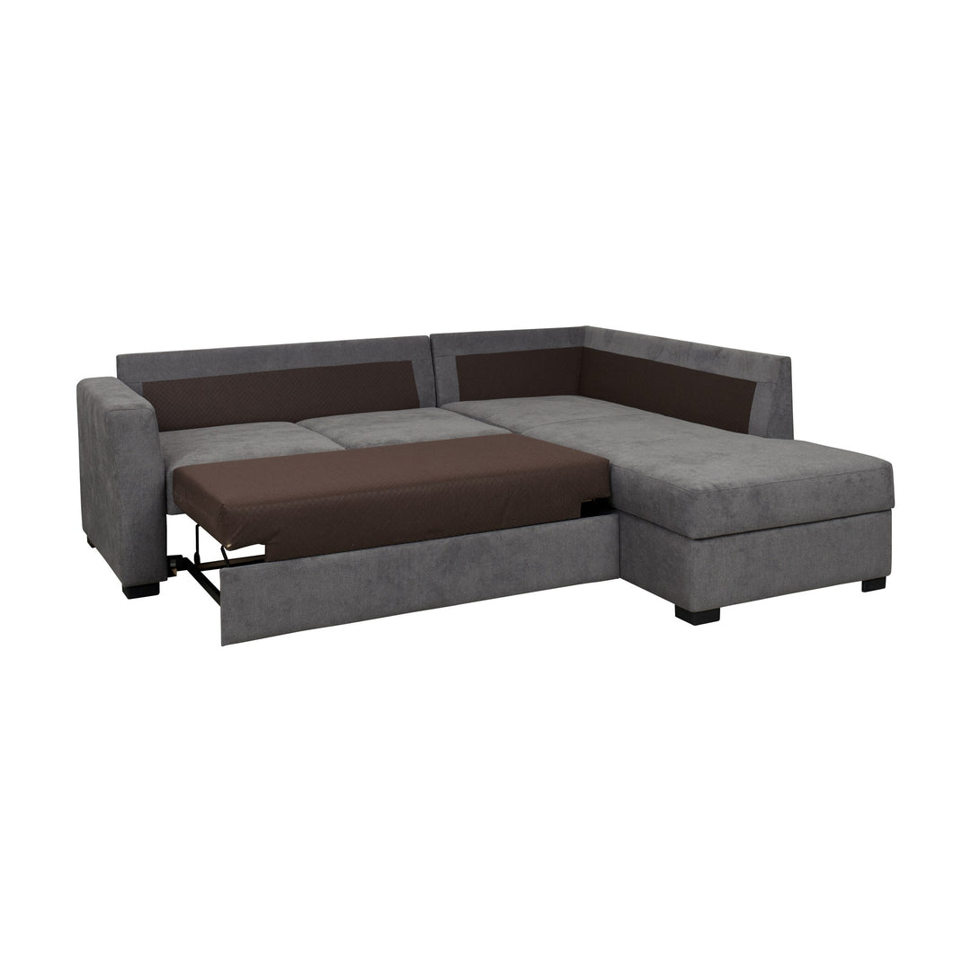 Fakta Sovesofa Hjørnesofa, boss 119, grey, høyrevendt – detaljbilde