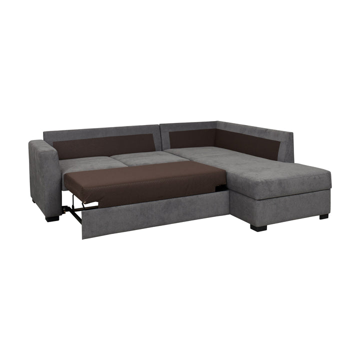 Fakta Sovesofa Hjørnesofa, boss 119, grey, høyrevendt – detaljbilde