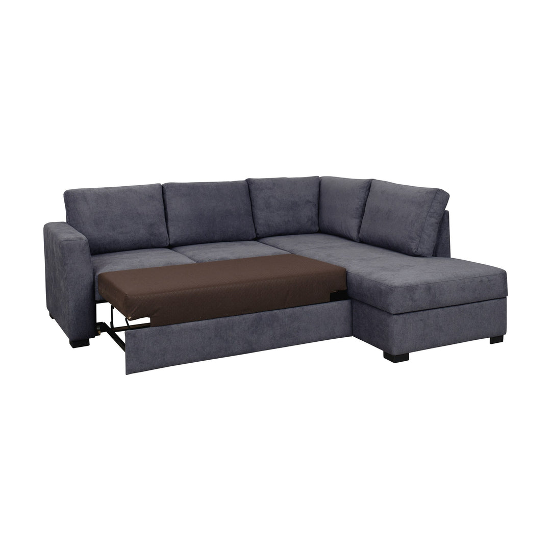 Fakta Sovesofa Hjørnesofa, boss 119, dark blue, høyrevendt – detaljbilde