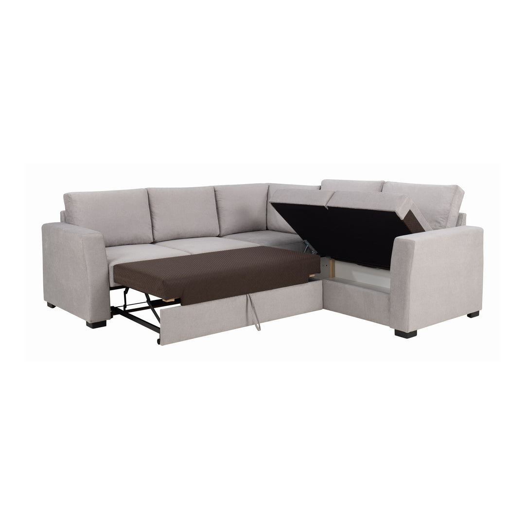 Fakta Sovesofa Hjørnesofa, boss 119, light grey – detaljbilde