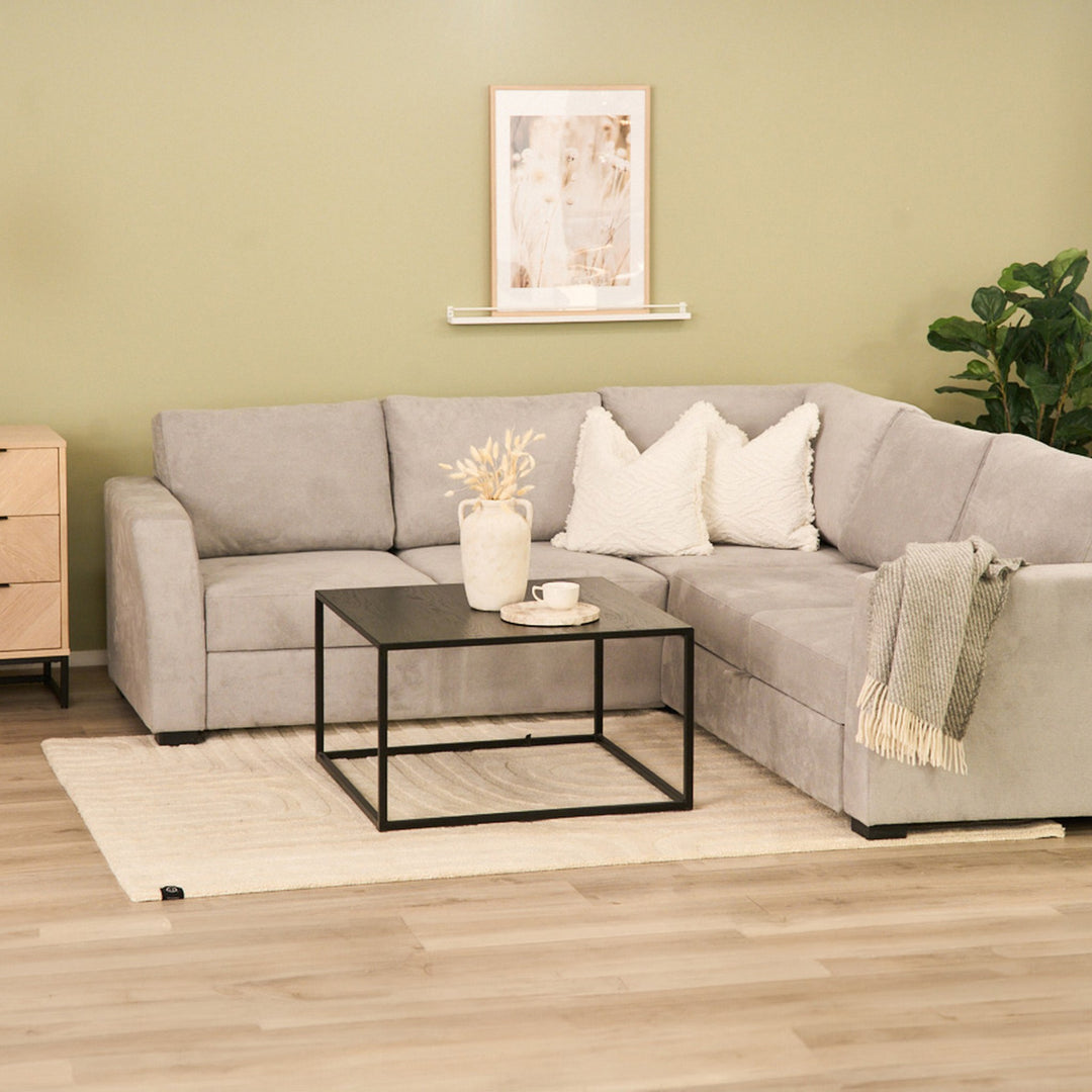 Fakta Sovesofa Hjørnesofa, boss 119, light grey – detaljbilde