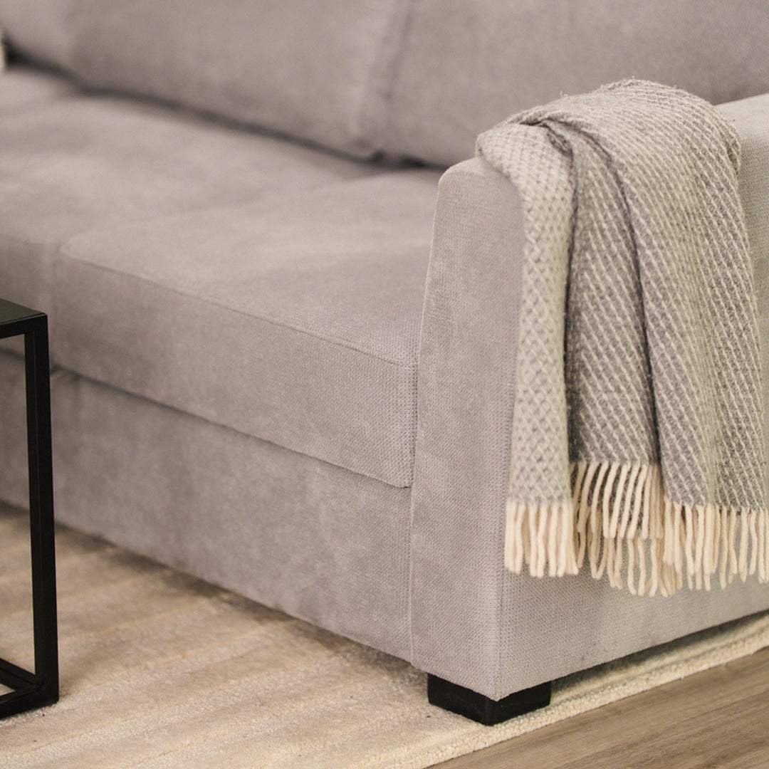 Fakta Sovesofa Hjørnesofa, boss 119, light grey – detaljbilde