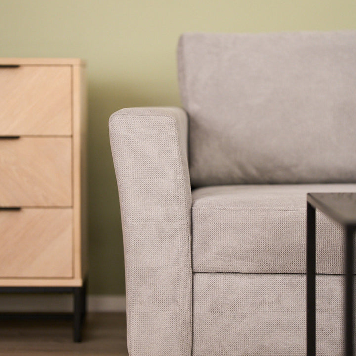 Fakta Sovesofa Hjørnesofa, boss 119, light grey – detaljbilde