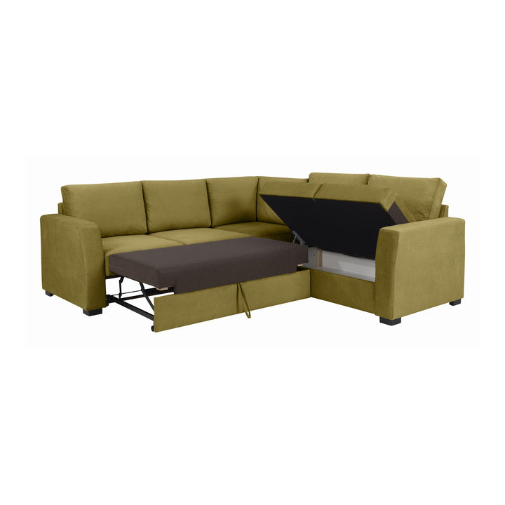 Fakta Sovesofa Hjørnesofa, boss 119, green – detaljbilde