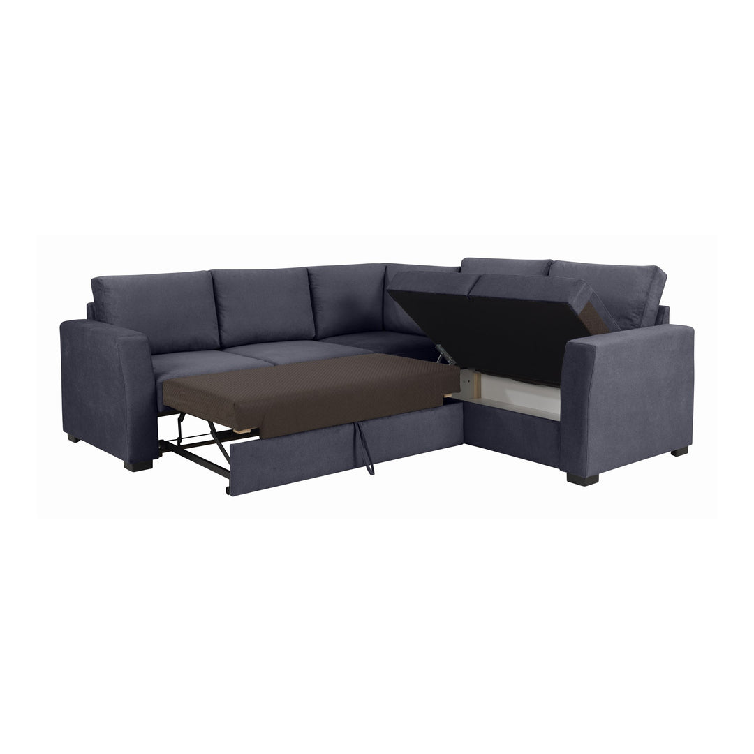 Fakta Sovesofa Hjørnesofa, boss 119, dark blue – detaljbilde