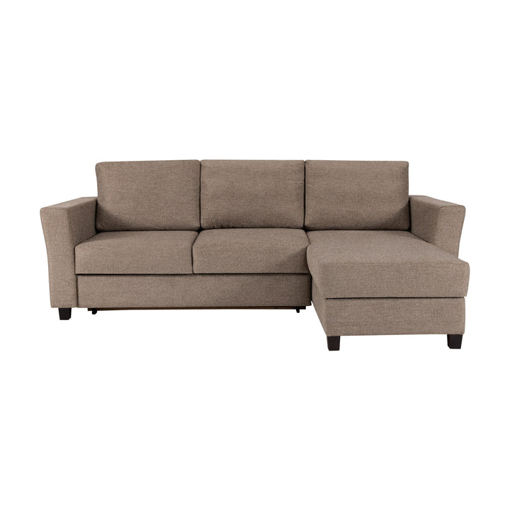 Fakta Sovesofa 3-Seter Hjørnesofa, soul, dark brown, høyrevendt – detaljbilde